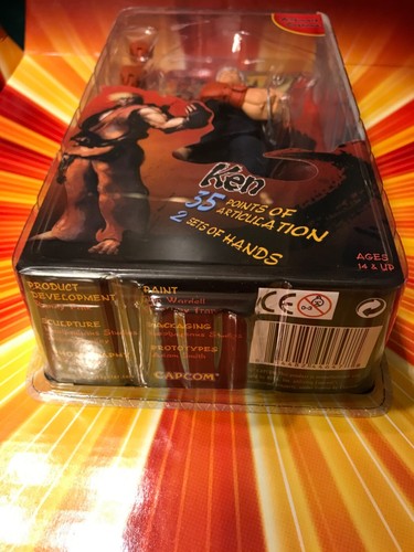 🔥 NECA Street Fighter IV 4 KEN ALTERNATE COSTUME Blue AUTHENTIC NEW MOC 6" 1:12 - Picture 8 of 9