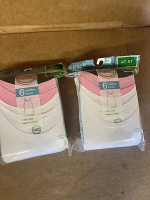 Wonder Nation Toddler Girl's 12 Pack Tanks Size 4T/5T UF5