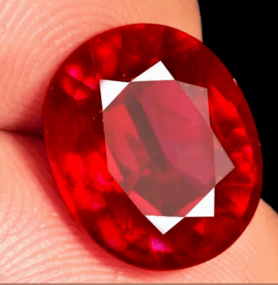 6.13 Ct. Large Natural mined Ruby  #9J24T1W494110