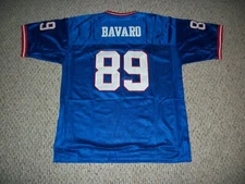 MARK BAVARO Unsigned Custom Blue New York Sewn New Football Jersey Sizes S-3XL