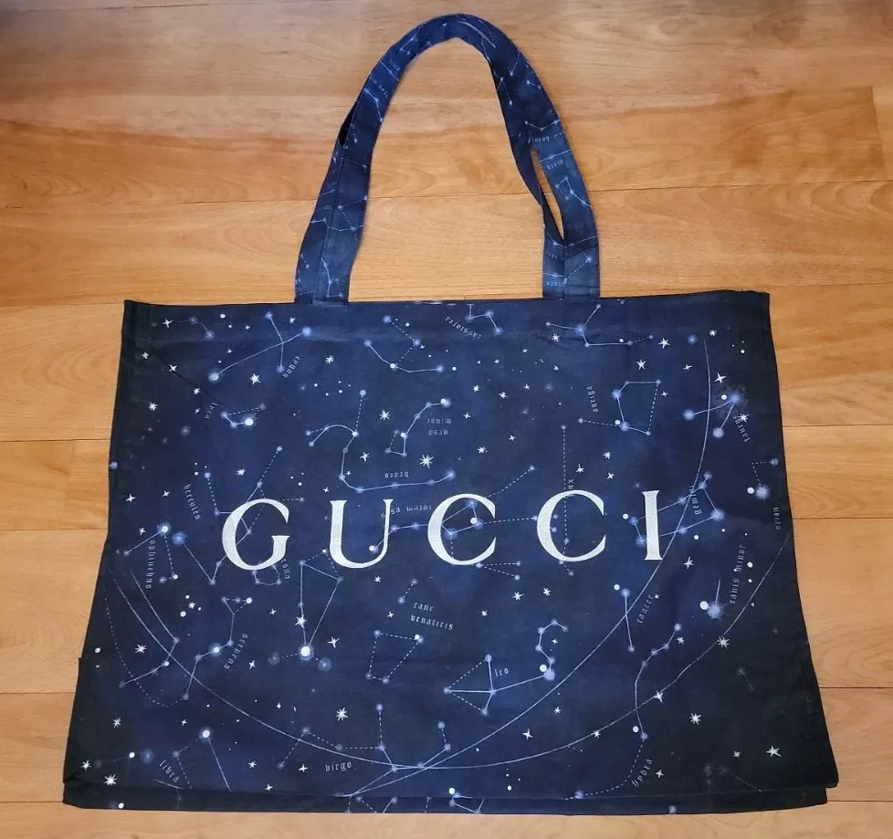 GUCCI Reusable Cotton Canvas Tote Shopping Gift Bag