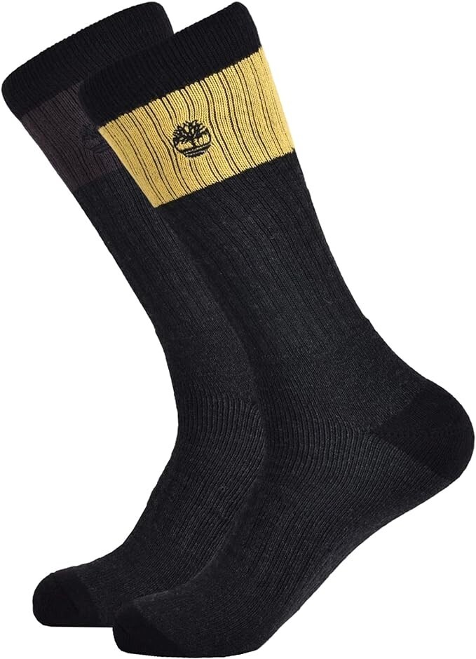 Calcetines acolchados Timberland para hombre gris rendimiento dos pares talla única