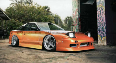 For Nissan 180SX UR Style FRP Unpainted Front & Rear Bumper & Side Skirt Kits