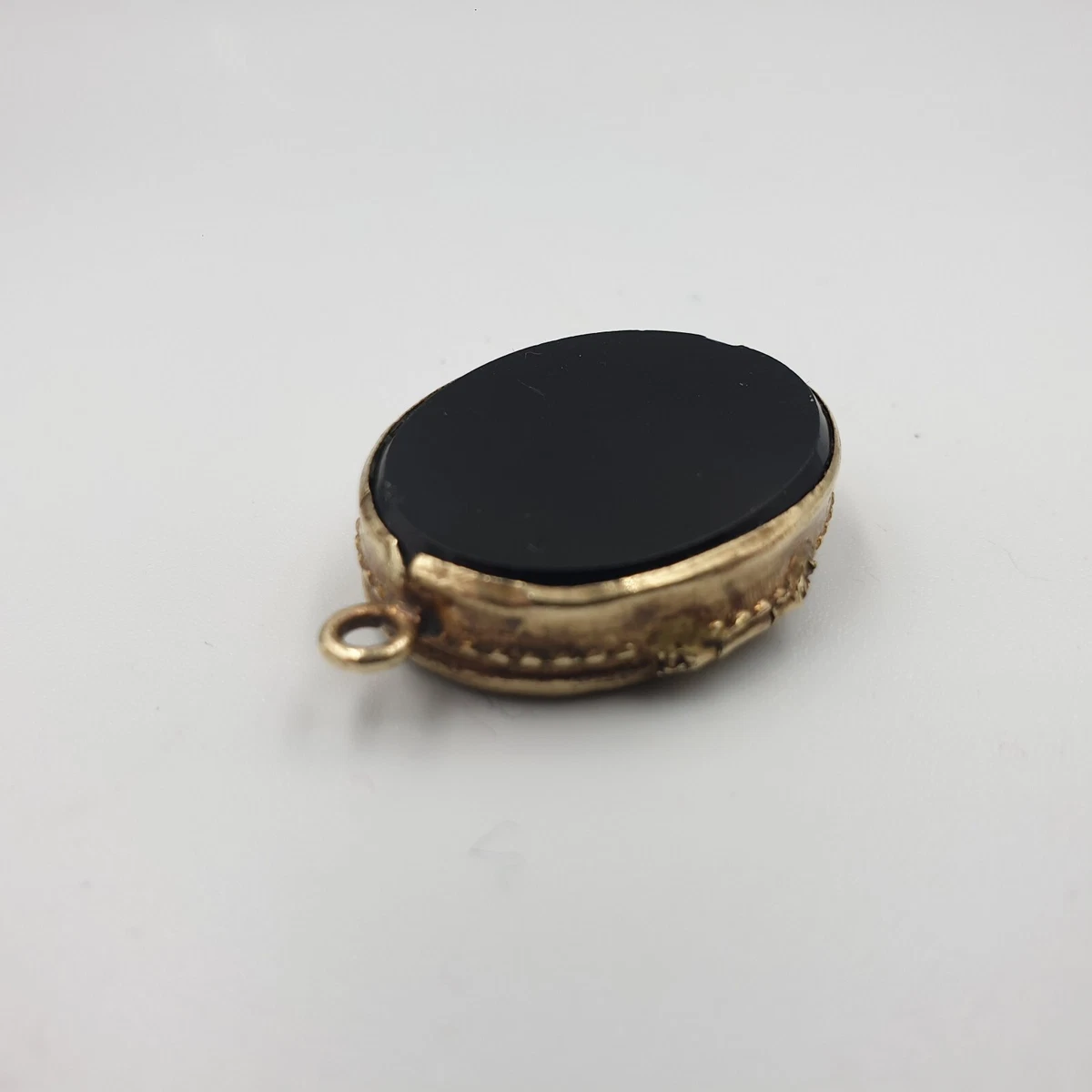 Pendentif Ancien Ouvrant Reliquaire Porte-Photo En Argent Cisélé 800 - Léger Bombage