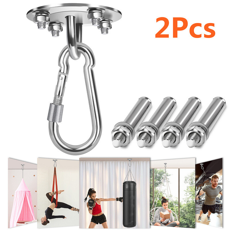 Deckenhaken Schwerlast Bis 450 Kg – Edelstahl Haken Für Hängesessel, Boxsack & Mehr, 360° Drehbar & Einfach Zu Montieren