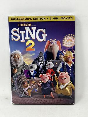 Sing 2 (DVD, 2021) Family DVD Set Collector s Edition + 2 Mini-Movies Bonus DVD