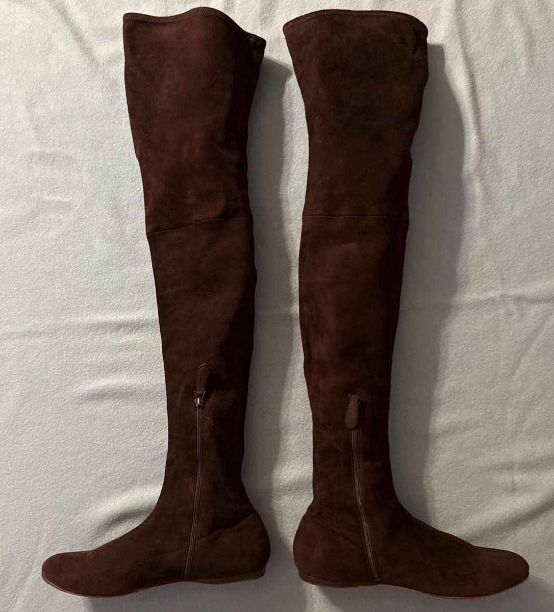 Suede Overknee 39 Ann Demeulemeester Ladies Heeled Over The Knee Suede Boots Shoes Size 39