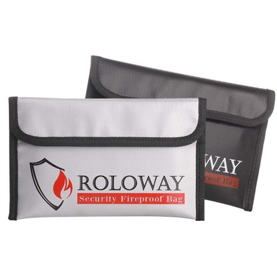 Roloway Small Fireproof Bag (5 X 8 Inches), Non-itchy Fireproof Money 