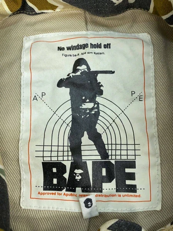 Bape OG Psyche Sta Camo M65 MIlitary Jacket VTG Nigo Era Size XL - Image 3 of 4