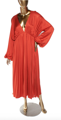 The Row - Sasha Gathered Satin-jersey Midi Dress
