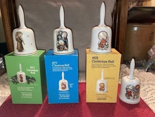 Vintage Schmid Christmas Bell Bundle, 3 w/ Box 1970s by Sister Berta Hummel