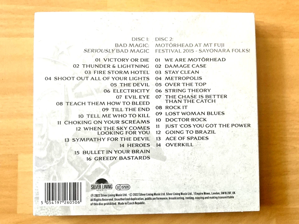 MOTÖRHEAD - BAD MAGIC: SERIOUSLY BAD MAGIC / DIGIPACK 2-CD-SET 2022 (MINT-) - Bild 2 von 3
