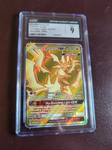 CGC 9 Ultra Necrozma GX Forbidden Light Ultra Rare Holo 127/ 131