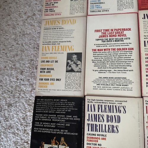 Menge 9 Vintage James Bond 007 Taschenbücher Ian Fleming Signet Moonraker - Bild 14 von 24