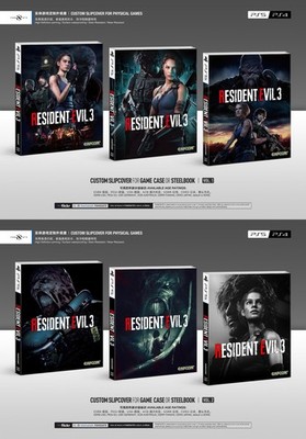 PS5 PS4 / STEELBOOK｜RESIDENT EVIL 3 REMAKE｜Custom Slipcover / Sleeve｜6 Styles