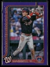 2025 Topps Chrome Update ROBERT HASSELL III #USC154 Purple Refractor RC /250