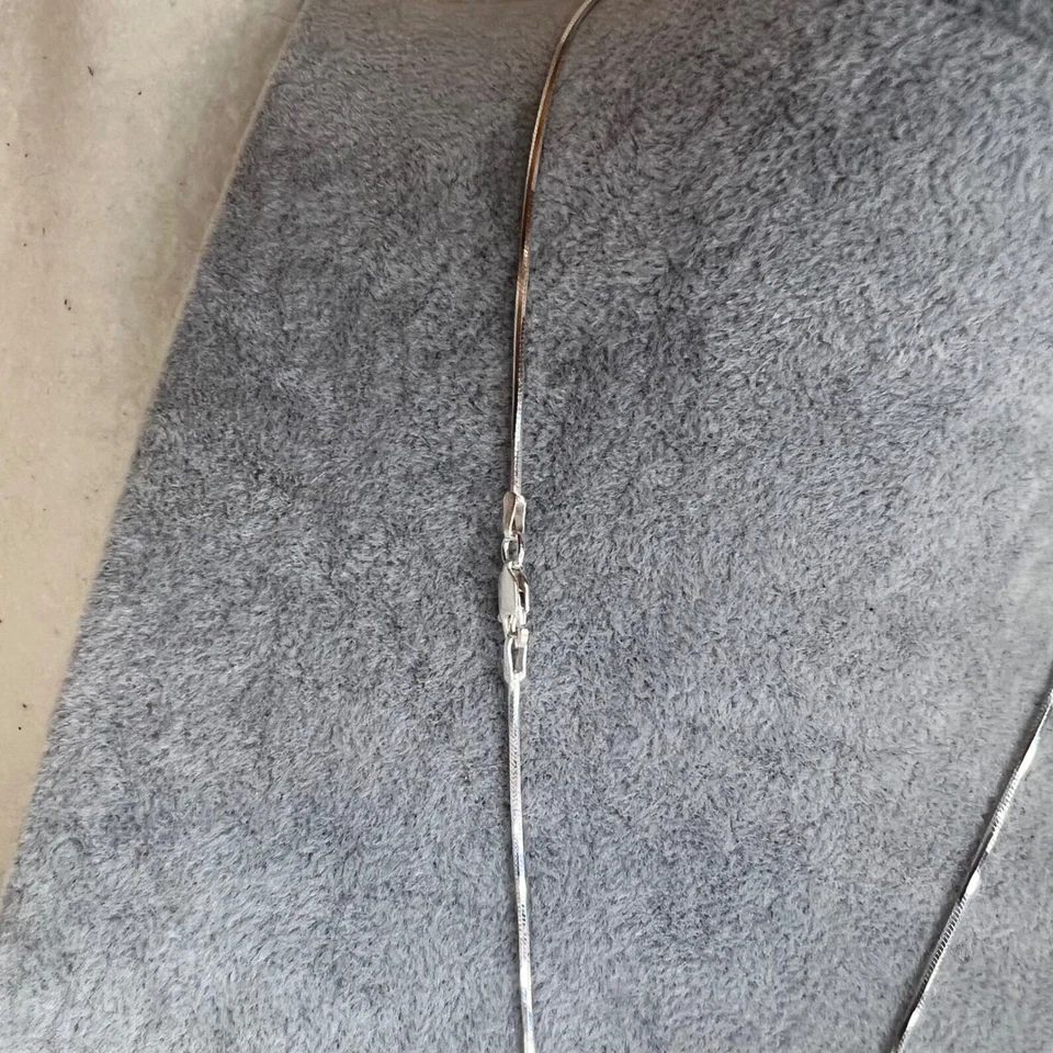 Collar de plata de ley 925 redondo azul verdoso simulado topacio colgante 18 pulgadas Foto 4 de 4