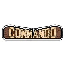 #3516 Commando Arcade Logo #1 Retro Gaming Sticker Waterproof Vinyl Decal