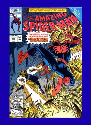 Amazing Spider-Man #364 - Shocker App - Mark Bagley Cover & Art - 1992 9.8 NM-MT