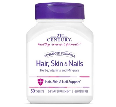 Healthy Renewal Formula Hair Skin and Nail Support Vitamins Herbs Dietary Sup...