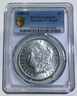 1880 O Morgan Silver Dollar PCGS Genuine Stained AU Detail