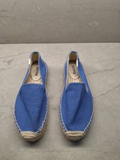 Soludos Smoking Slipper Espadrille Platform Blue 7