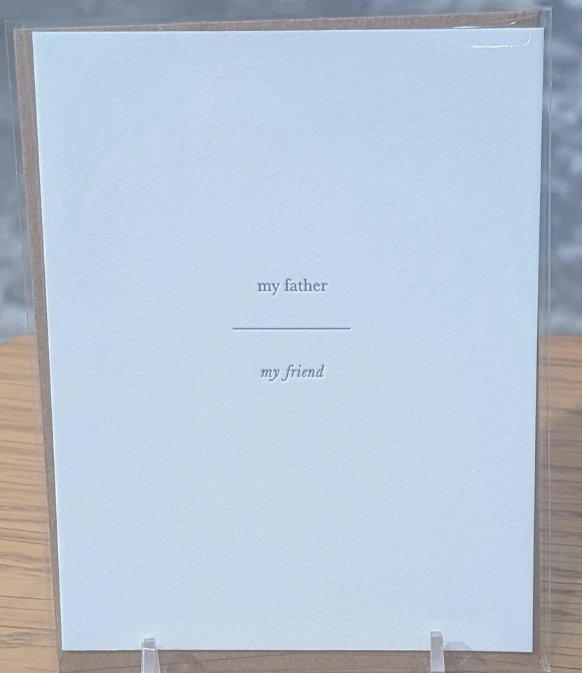 Away Laughing Paperworks My Father Flat Note 4.25" x 5.5" Foto 2 de 3