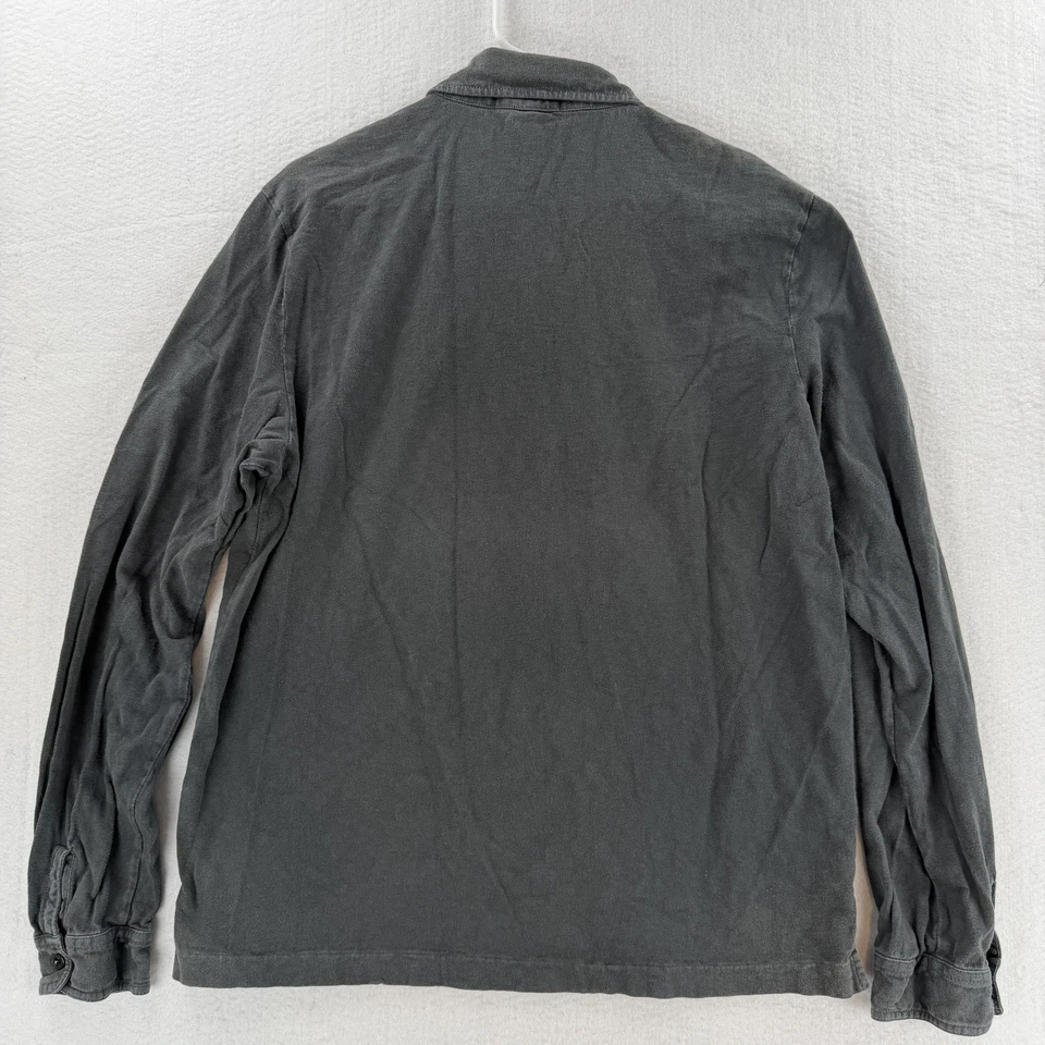 RRL Ralph Lauren Shirt Mens Extra Large Gray Long Sleeve Henley Popover Cotton - Image 2 of 4