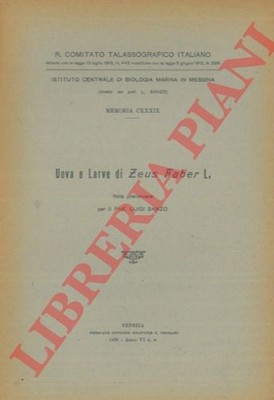 Fischkunde - SANZO - Eier und Larven von Zeus Faber L.