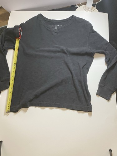 Paper Denim & Cloth Light Gray Henley Long Sleeve T-shirt XL - Picture 3 of 5