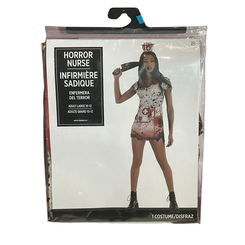 Disfraz de enfermera de terror de Halloween para mujer NUEVO TALLA L 10/12 Foto 2 de 4