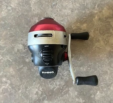 Zebco Rhino Model RSC3 Ball Bearing Fishing Reel serviced with new 10lb.line.(A)