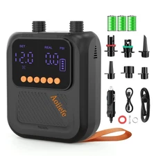 Portable Rechargeable Electric SUP Paddle Board Pump, Intelligent Dual Stage ...