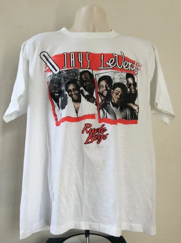 Vtg 1990 O Jays Levert Rude Boys Concert T-Shirt White XL 90 1990s vintage concert t-shirt, vintage, size XL, single stitch, B+ condition