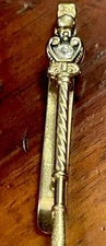 Vintage Queen Elizabeth Coronation Scepter Replica Swank Tie Clip/Bar Gold Tone