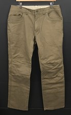 Kuhl Men's Rebel Pants Khaki Green Eurotwill Stretch Hiking 5139 Size 36 X 32