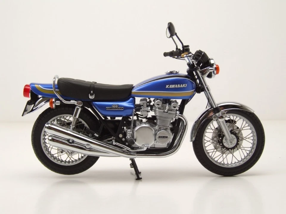 Kawasaki 900 Z1 Super 4 1972 blau metallic Modellmotorrad 1:12 Minichamps - Bild 4 von 4