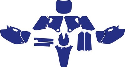 Yamaha YZ250F YZ426F 2000-2002 vector template