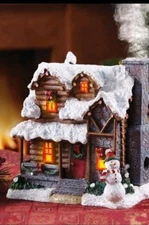 Smoking Country Christmas Cabin -Incense Burner | Holiday | Decor | Winter | NEW