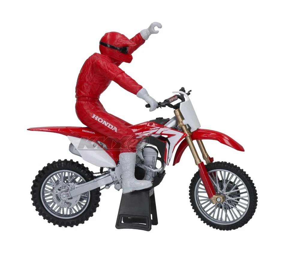 Honda Motocross Toy new ray 1:12 scale HONDA CRF450 Toy Model with Rider - Image 3 of 4