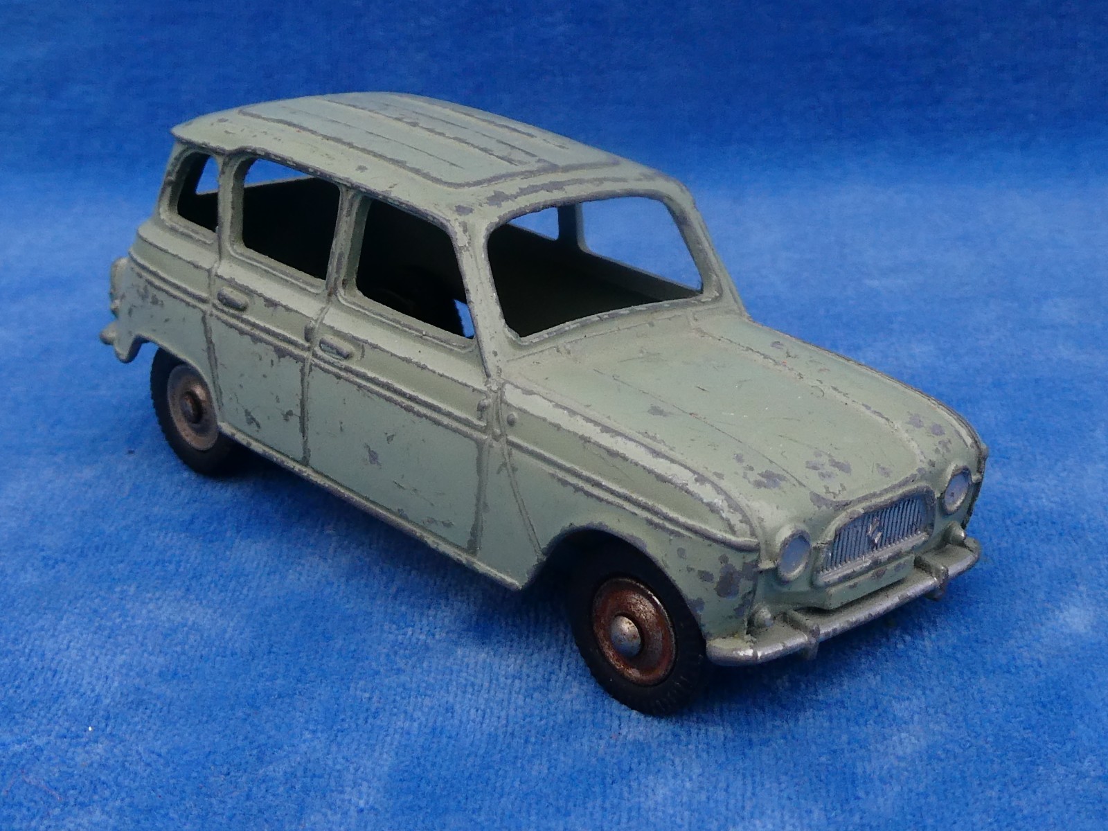 Miniature Dinky Toys Junior Renault 4L - Échelle 1/43, N°100, Couleur Verte - Fabriqué En France, Occasion
