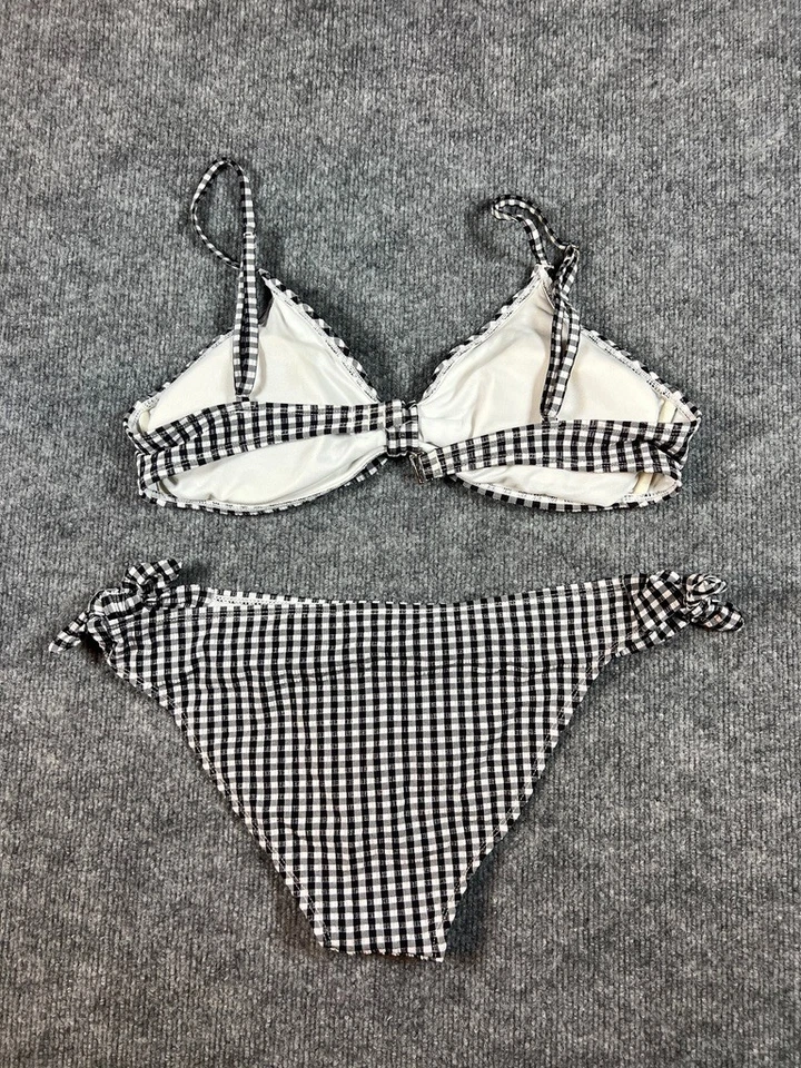 Gingham Black And White Bikini Boho - Image 4 of 4