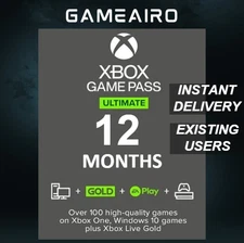 12 Months Xbox Game Pass Ultimate and Live Gold Membership FAST DELIVERY