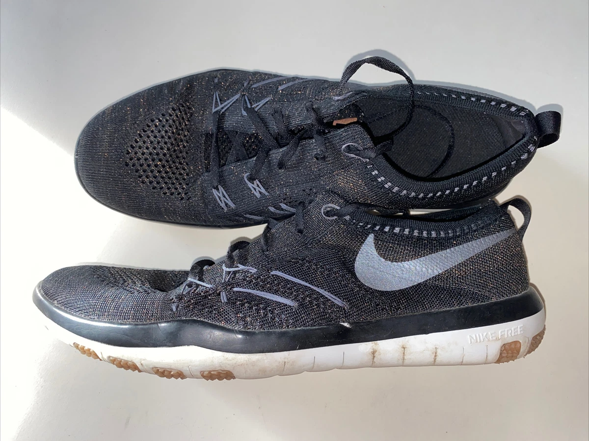 Nike Free Focus Womens Training Shoes Black/Gold Glitter 10 | eBay