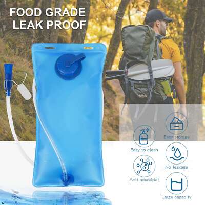 2L Water Bladder Bag Hydration Backpack Pack Hiking Cycling Camping Essential