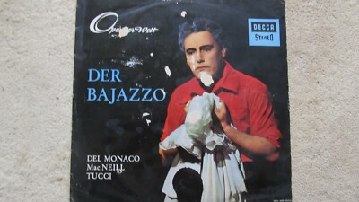 Der Bajazzo Del Monaco Mac Neill Tucci LP.