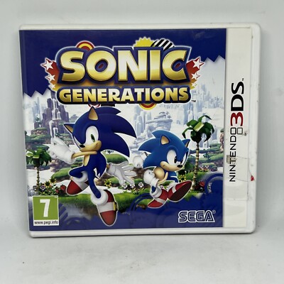 SONIC GENERATIONS NINTENDO 3DS PAL SPIEL KOMPLETT MIT HANDBUCH GRATIS UK P&P