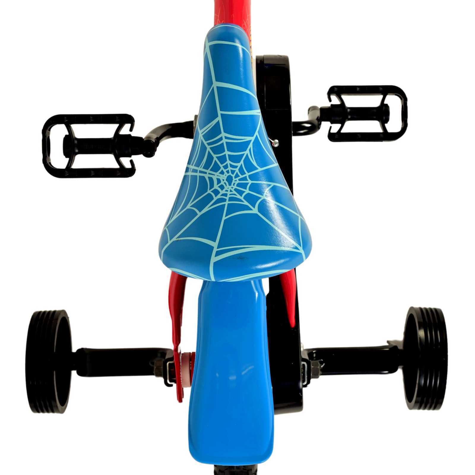 Kinderfahrrad 10 Zoll Spider-Man für Jungen Rot Blau