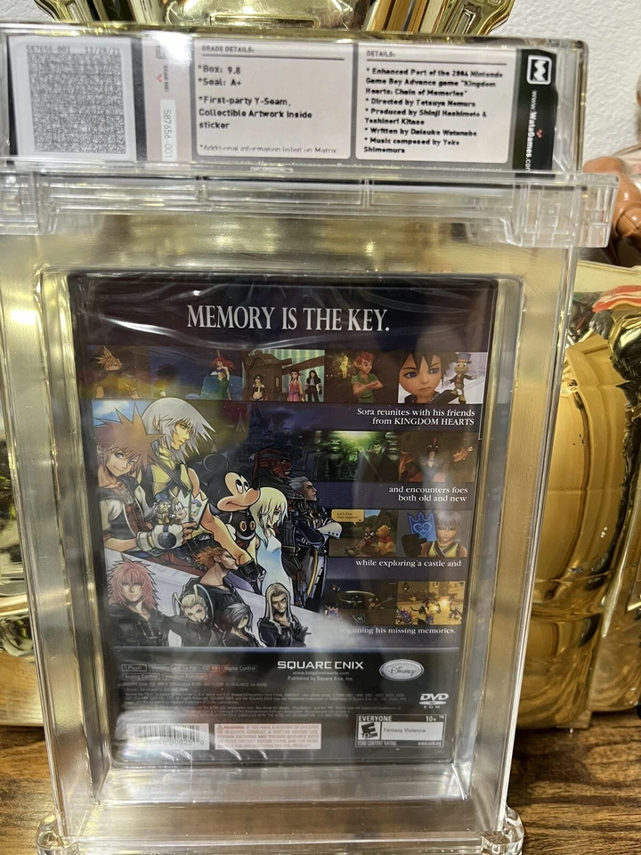 2008 PS2 Kingdom Hearts Re: Chain of Memories Graded WATA 9.8 Sealed A+ NEW - Image 4 of 4