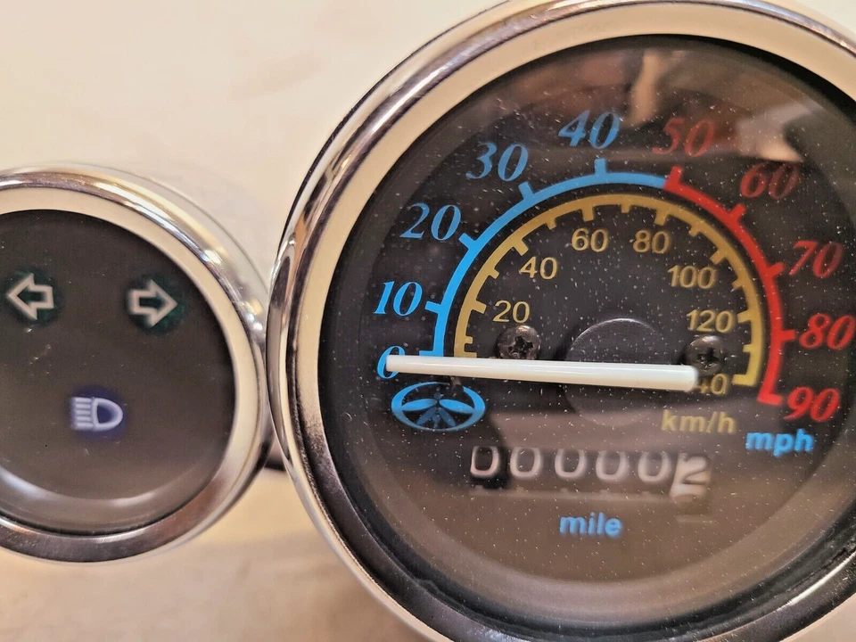 Conjunto de velocímetro para 50cc-125cc Lance Cali Classic 90mph Foto 2 de 4